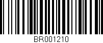 Código de barras (EAN, GTIN, SKU, ISBN): 'BR001210'