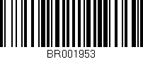 Código de barras (EAN, GTIN, SKU, ISBN): 'BR001953'