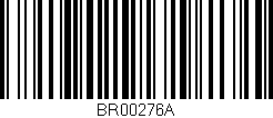 Código de barras (EAN, GTIN, SKU, ISBN): 'BR00276A'
