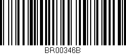 Código de barras (EAN, GTIN, SKU, ISBN): 'BR00346B'