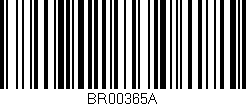 Código de barras (EAN, GTIN, SKU, ISBN): 'BR00365A'
