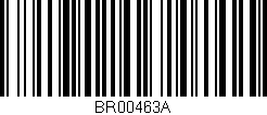 Código de barras (EAN, GTIN, SKU, ISBN): 'BR00463A'