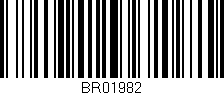 Código de barras (EAN, GTIN, SKU, ISBN): 'BR01982'