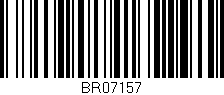 Código de barras (EAN, GTIN, SKU, ISBN): 'BR07157'
