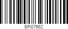 Código de barras (EAN, GTIN, SKU, ISBN): 'BR07662'