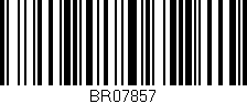 Código de barras (EAN, GTIN, SKU, ISBN): 'BR07857'