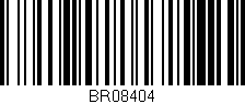 Código de barras (EAN, GTIN, SKU, ISBN): 'BR08404'
