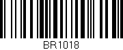 Código de barras (EAN, GTIN, SKU, ISBN): 'BR1018'