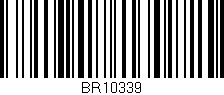 Código de barras (EAN, GTIN, SKU, ISBN): 'BR10339'