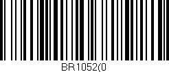 Código de barras (EAN, GTIN, SKU, ISBN): 'BR1052(0'