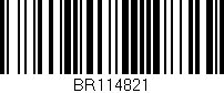Código de barras (EAN, GTIN, SKU, ISBN): 'BR114821'