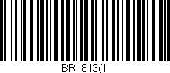 Código de barras (EAN, GTIN, SKU, ISBN): 'BR1813(1'