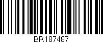 Código de barras (EAN, GTIN, SKU, ISBN): 'BR187487'