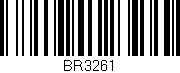 Código de barras (EAN, GTIN, SKU, ISBN): 'BR3261'