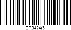 Código de barras (EAN, GTIN, SKU, ISBN): 'BR3424(6'