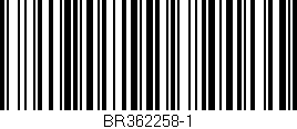 Código de barras (EAN, GTIN, SKU, ISBN): 'BR362258-1'