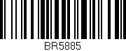 Código de barras (EAN, GTIN, SKU, ISBN): 'BR5885'