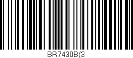 Código de barras (EAN, GTIN, SKU, ISBN): 'BR7430B(3'