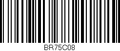Código de barras (EAN, GTIN, SKU, ISBN): 'BR75C08'