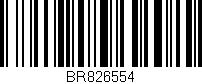 Código de barras (EAN, GTIN, SKU, ISBN): 'BR826554'