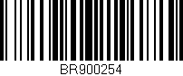 Código de barras (EAN, GTIN, SKU, ISBN): 'BR900254'