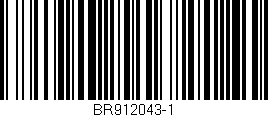 Código de barras (EAN, GTIN, SKU, ISBN): 'BR912043-1'