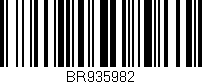 Código de barras (EAN, GTIN, SKU, ISBN): 'BR935982'