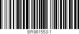 Código de barras (EAN, GTIN, SKU, ISBN): 'BR981553-1'