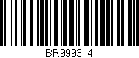 Código de barras (EAN, GTIN, SKU, ISBN): 'BR999314'