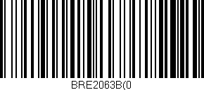 Código de barras (EAN, GTIN, SKU, ISBN): 'BRE2063B(0'