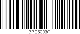 Código de barras (EAN, GTIN, SKU, ISBN): 'BRE6386(1'