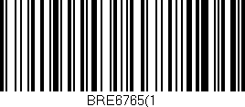 Código de barras (EAN, GTIN, SKU, ISBN): 'BRE6765(1'