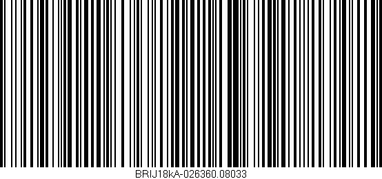 Código de barras (EAN, GTIN, SKU, ISBN): 'BRIJ18kA-026360.08033'