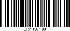 Código de barras (EAN, GTIN, SKU, ISBN): 'BRIN1987108'