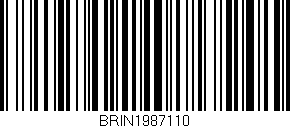 Código de barras (EAN, GTIN, SKU, ISBN): 'BRIN1987110'