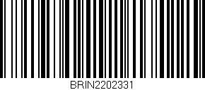 Código de barras (EAN, GTIN, SKU, ISBN): 'BRIN2202331'