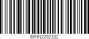 Código de barras (EAN, GTIN, SKU, ISBN): 'BRIN2202332'