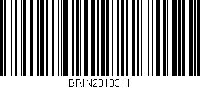 Código de barras (EAN, GTIN, SKU, ISBN): 'BRIN2310311'