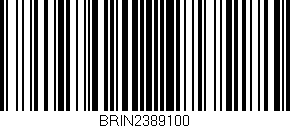 Código de barras (EAN, GTIN, SKU, ISBN): 'BRIN2389100'