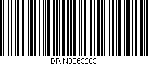 Código de barras (EAN, GTIN, SKU, ISBN): 'BRIN3063203'