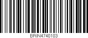 Código de barras (EAN, GTIN, SKU, ISBN): 'BRIN4740103'
