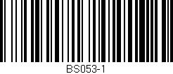 Código de barras (EAN, GTIN, SKU, ISBN): 'BS053-1'