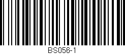 Código de barras (EAN, GTIN, SKU, ISBN): 'BS056-1'