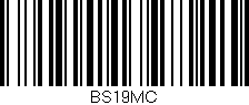 Código de barras (EAN, GTIN, SKU, ISBN): 'BS19MC'