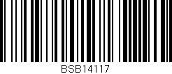 Código de barras (EAN, GTIN, SKU, ISBN): 'BSB14117'