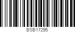 Código de barras (EAN, GTIN, SKU, ISBN): 'BSB17295'