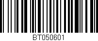 Código de barras (EAN, GTIN, SKU, ISBN): 'BT050601'