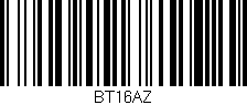 Código de barras (EAN, GTIN, SKU, ISBN): 'BT16AZ'