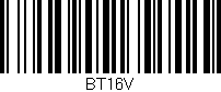 Código de barras (EAN, GTIN, SKU, ISBN): 'BT16V'