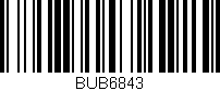 Código de barras (EAN, GTIN, SKU, ISBN): 'BUB6843'